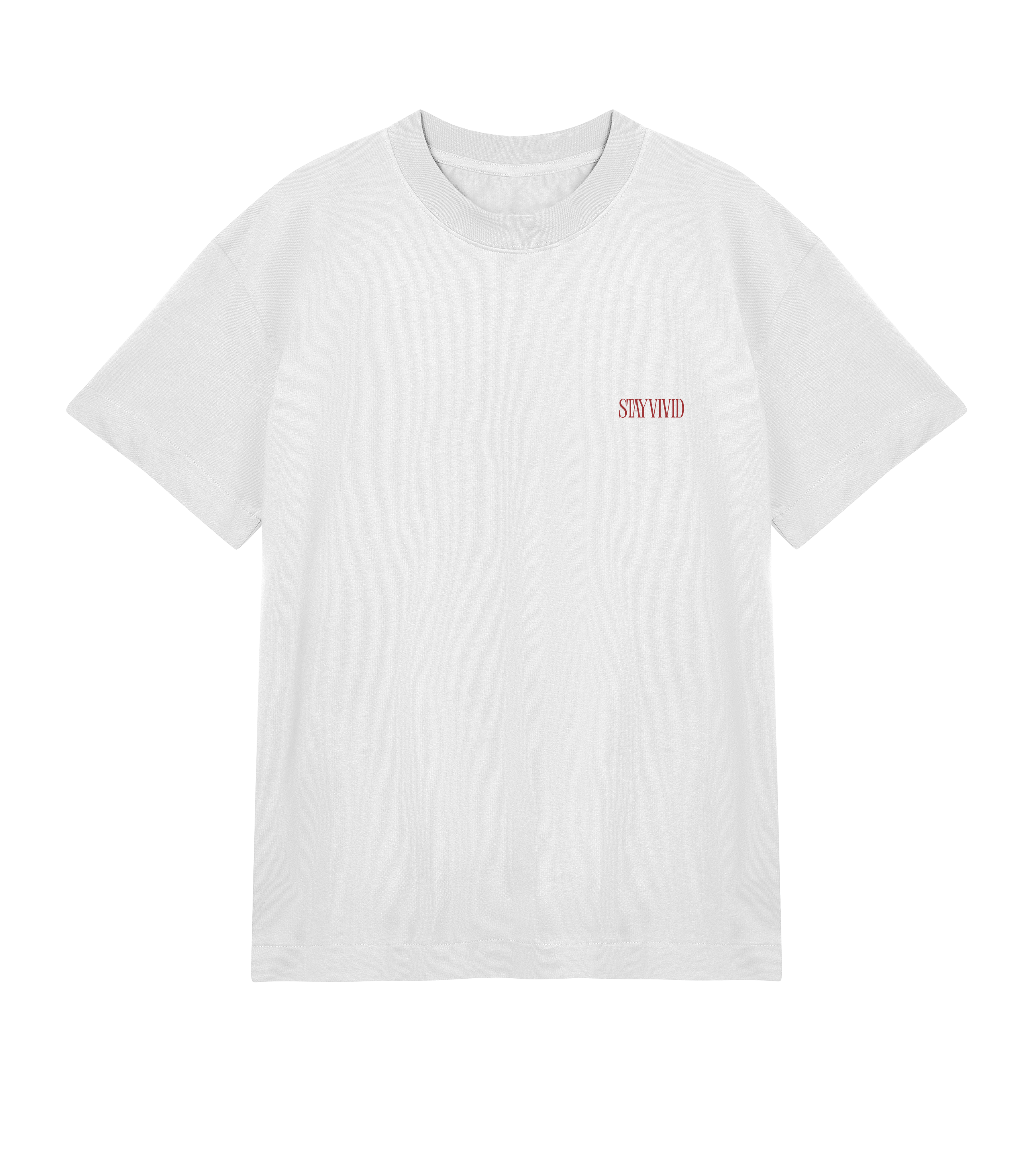 Vivid Hues Red Boxy Tee