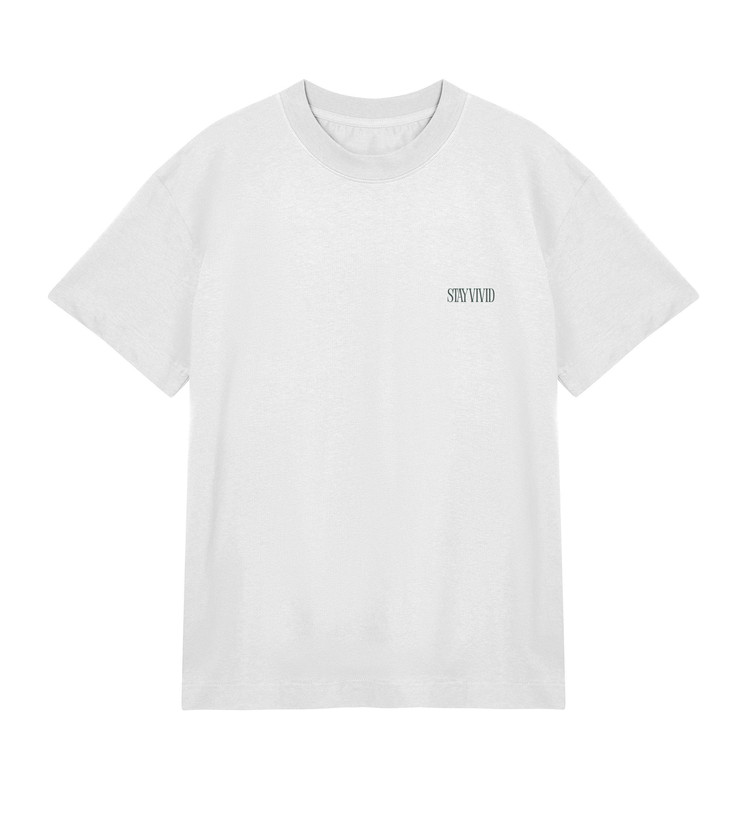 Vivid Hues Grey Boxy Tee