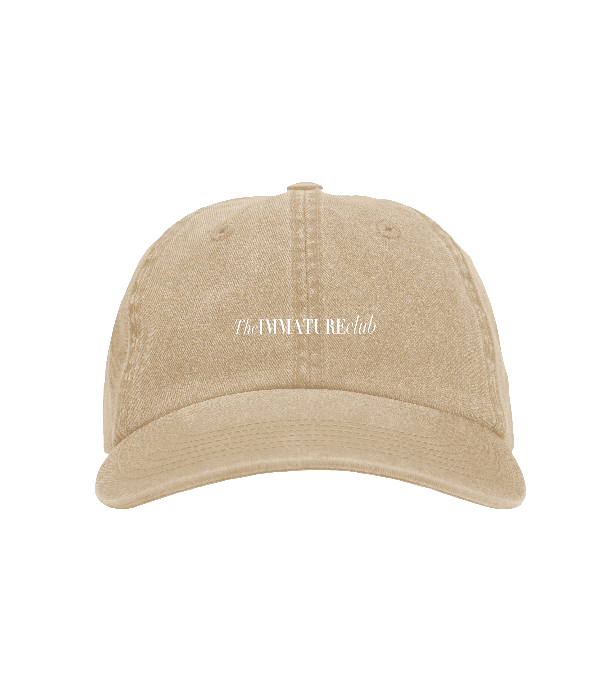 TIC Drunk Bear White Twill Cap